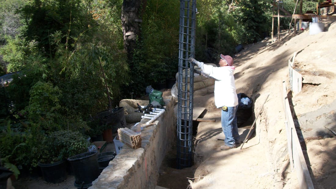 Concrete pier installation
